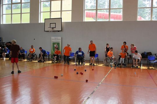 Drużyna sportowa z PSONI na Olimpiadzie CP