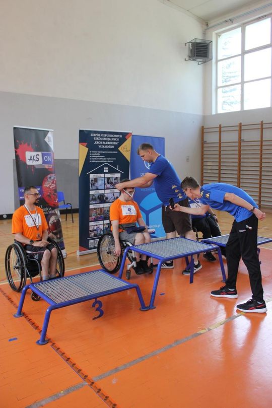 Drużyna sportowa z PSONI na Olimpiadzie CP