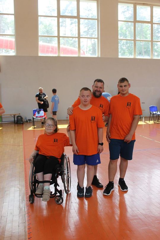 Drużyna sportowa z PSONI na Olimpiadzie CP