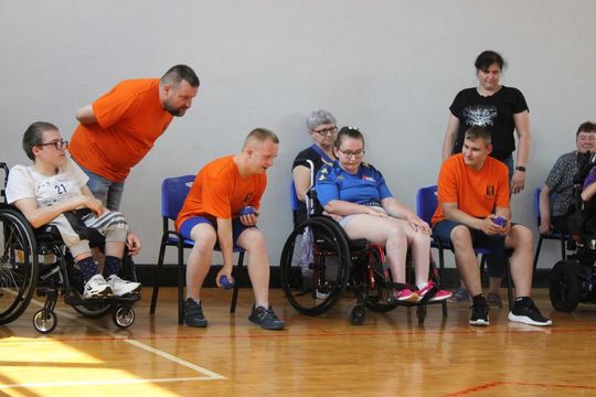 Drużyna sportowa z PSONI na Olimpiadzie CP