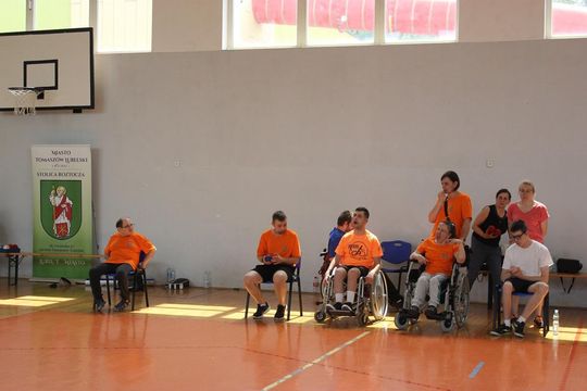 Drużyna sportowa z PSONI na Olimpiadzie CP