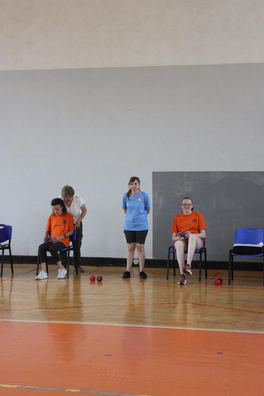 Drużyna sportowa z PSONI na Olimpiadzie CP