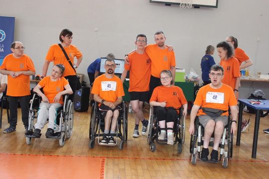 Drużyna sportowa z PSONI na Olimpiadzie CP