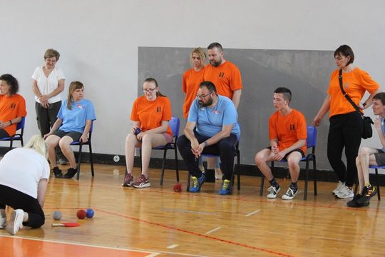 Drużyna sportowa z PSONI na Olimpiadzie CP