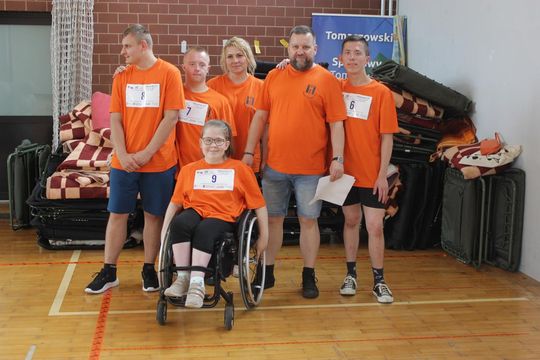 Drużyna sportowa z PSONI na Olimpiadzie CP