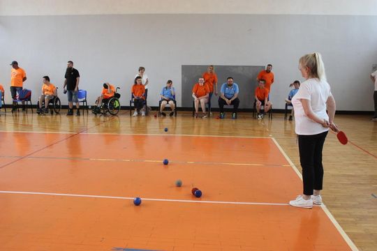 Drużyna sportowa z PSONI na Olimpiadzie CP