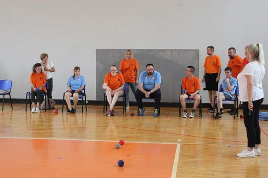 Drużyna sportowa z PSONI na Olimpiadzie CP
