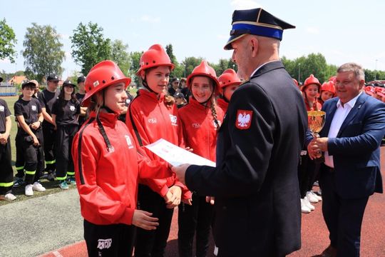 Powiatowe Zawody Sportowo-Pożarnicze MDP 2025 w Lubyczy Królewskiej