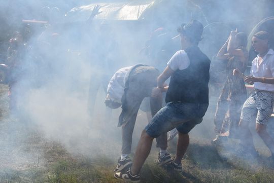 Turnieju Wsi. Hasło tegorocznej imprezy brzmiało „Cygańskim taborem do Okrągłego".
