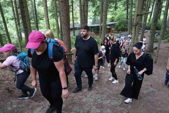 Śpiewający rajd pieszy pod nazwą „Z Szumów nad Morze”