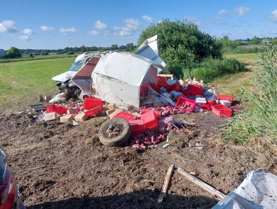 Gm. Stary Zamość: 27-latek prawdopodobnie zasnął za kierownicą [ZDJĘCIA]