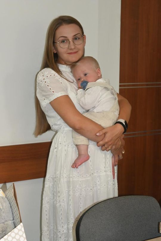 Wójt gminy Tomaszów Lubelski powitała najmłodszych mieszkańców - galeria zdjęć