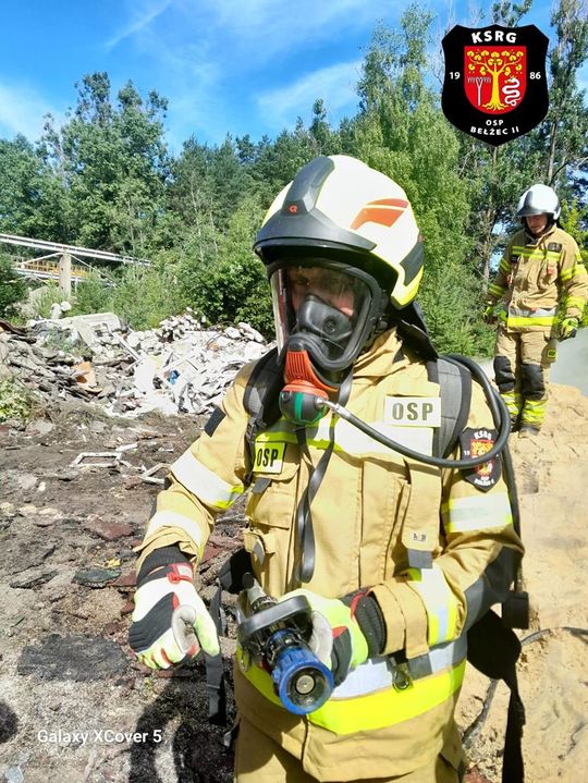 Pożar odpadów w Bełżcu - galeria zdjęć Pożar odpadów w Bełżcu - galeria zdjęć