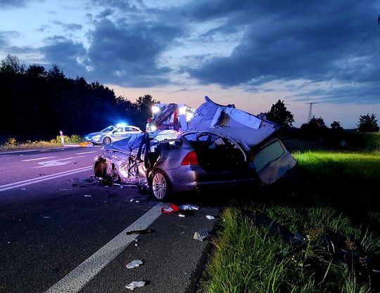 Wypadek na DK2 w Międzyrzecu Podlaskim - galeria zdjęć