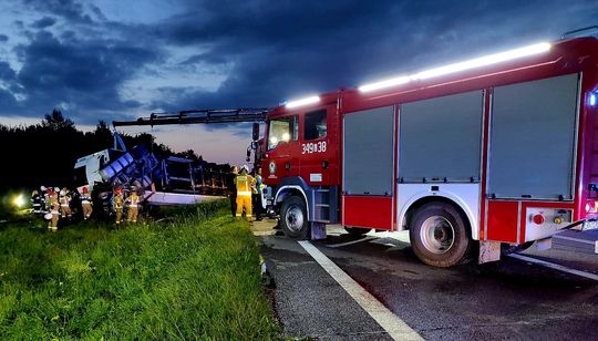 Wypadek na DK2 w Międzyrzecu Podlaskim - galeria zdjęć