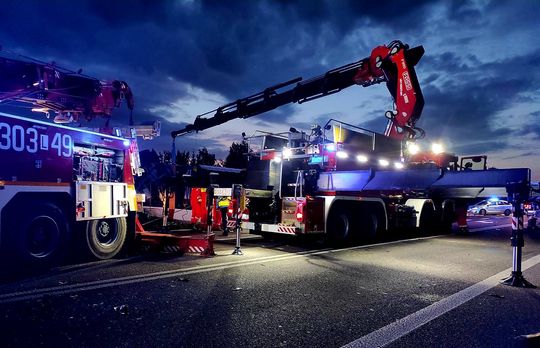 Wypadek na DK2 w Międzyrzecu Podlaskim - galeria zdjęć