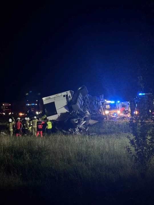 Wypadek na DK2 w Międzyrzecu Podlaskim - galeria zdjęć