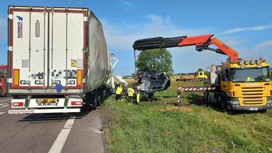 Wypadek na DK2 w Międzyrzecu Podlaskim - galeria zdjęć