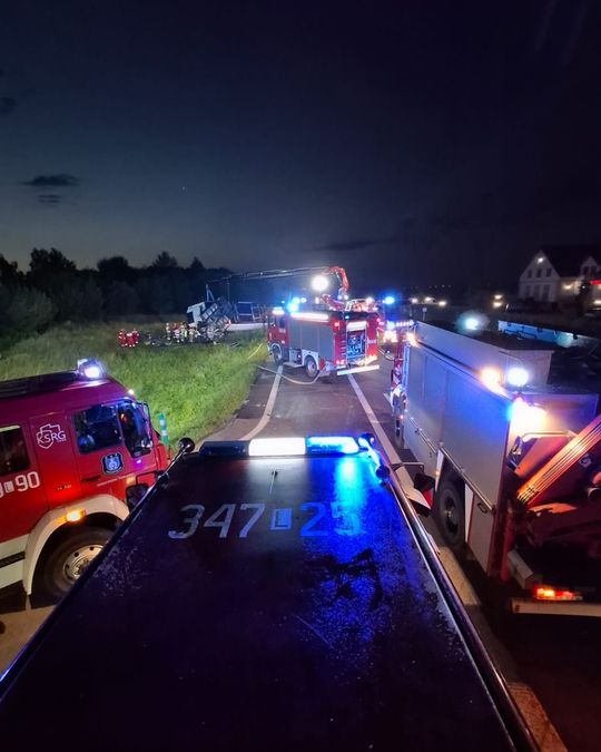 Wypadek na DK2 w Międzyrzecu Podlaskim - galeria zdjęć