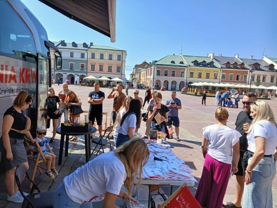 Zamość: Akcja poboru krwi w rocznicę Powstania Warszawskiego [ZDJĘCIA]