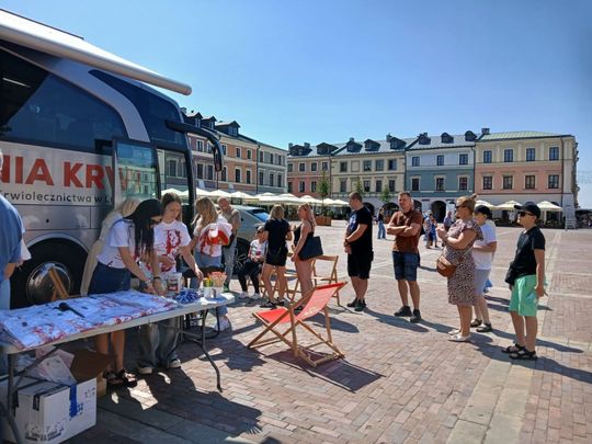 Zamość: Akcja poboru krwi w rocznicę Powstania Warszawskiego [ZDJĘCIA]