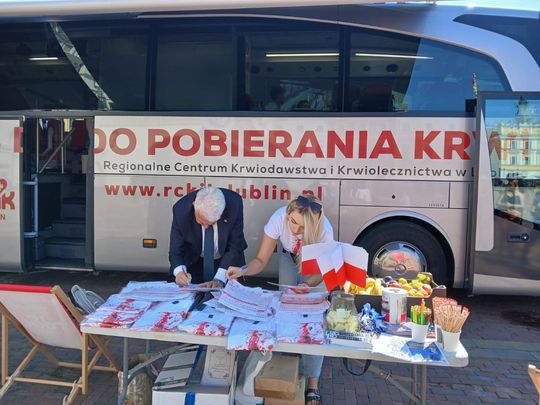 Zamość: Akcja poboru krwi w rocznicę Powstania Warszawskiego [ZDJĘCIA]