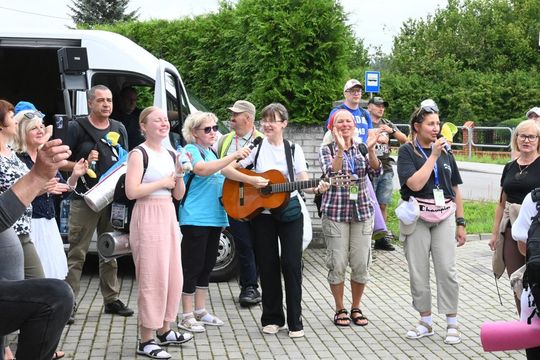 Piesza Pielgrzymka Diecezji Zamojsko-Lubaczowskiej na Jasną Górę z postojem w gminie Biłgoraj.