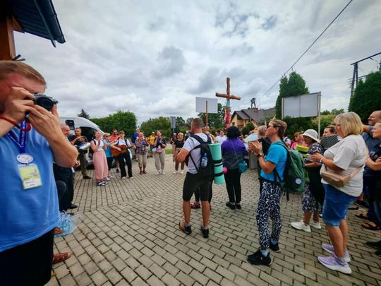 Piesza Pielgrzymka Diecezji Zamojsko-Lubaczowskiej na Jasną Górę z postojem w gminie Biłgoraj.