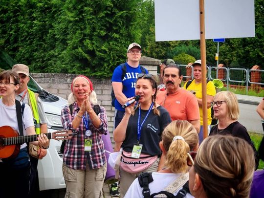 Piesza Pielgrzymka Diecezji Zamojsko-Lubaczowskiej na Jasną Górę z postojem w gminie Biłgoraj.