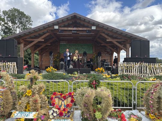 Dożynki w Podhorcach. Tak świętowali mieszkańcy gm. Tomaszów [ZDJĘCIA]