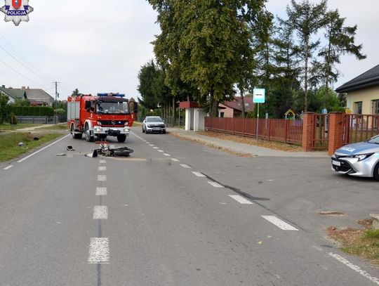 Sitno: 17-latek ranny po zderzeniu z samochodem, kierująca nie ustąpiła pierwszeństwa [ZDJĘCIA]