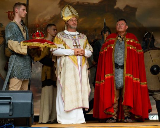 Tomaszów Lubelski: Koronacja Bolesława Chrobrego, spektakl i uczta [ZDJĘCIA]