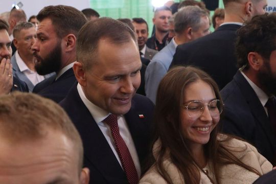 Karol Nawrocki w Tomaszowie Lubelskim. Młodzież zadawała pytania [ZDJĘCIA]