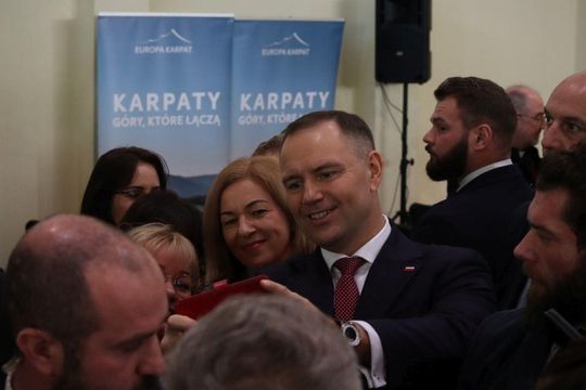 Karol Nawrocki w Tomaszowie Lubelskim. Młodzież zadawała pytania [ZDJĘCIA]