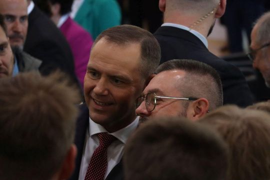 Karol Nawrocki w Tomaszowie Lubelskim. Młodzież zadawała pytania [ZDJĘCIA]