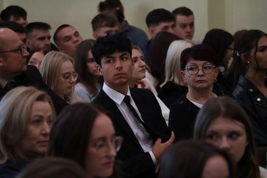 Karol Nawrocki w Tomaszowie Lubelskim. Młodzież zadawała pytania [ZDJĘCIA]