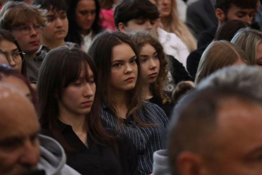 Karol Nawrocki w Tomaszowie Lubelskim. Młodzież zadawała pytania [ZDJĘCIA]