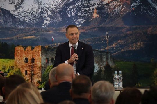 Tomaszów Lubelski: Debata z Karolem Nawrockim [ZDJĘCIA]