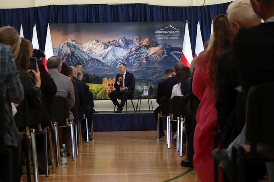 Tomaszów Lubelski: Debata z Karolem Nawrockim [ZDJĘCIA]