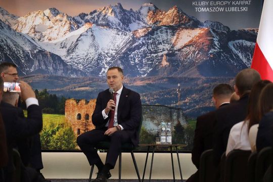 Tomaszów Lubelski: Debata z Karolem Nawrockim [ZDJĘCIA]