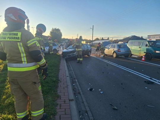 Karambol na ulicy Basaja w Hrubieszowie [ZDJĘCIA]