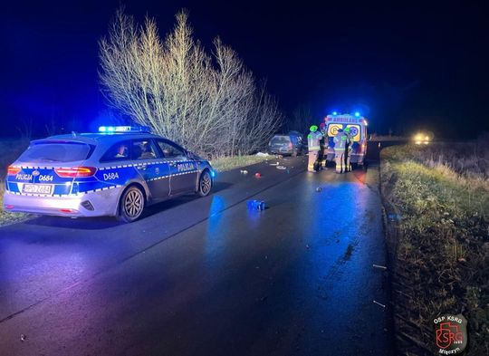 20-latek z gm. Werbkowice w Cześnikach stracił panowanie nad audi i uderzył w drzewo [ZDJĘCIA]