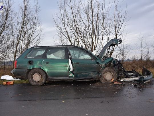 20-latek z gm. Werbkowice w Cześnikach stracił panowanie nad audi i uderzył w drzewo [ZDJĘCIA]