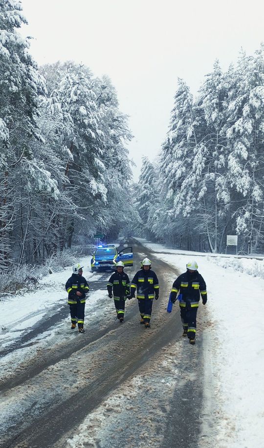 Atak zimy na Zamojszczyźnie. Dziesiątki interwencji straży [ZDJĘCIA]