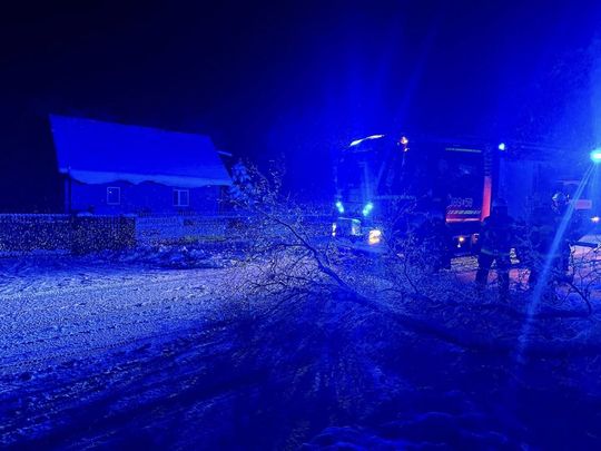 Atak zimy na Zamojszczyźnie. Dziesiątki interwencji straży [ZDJĘCIA]