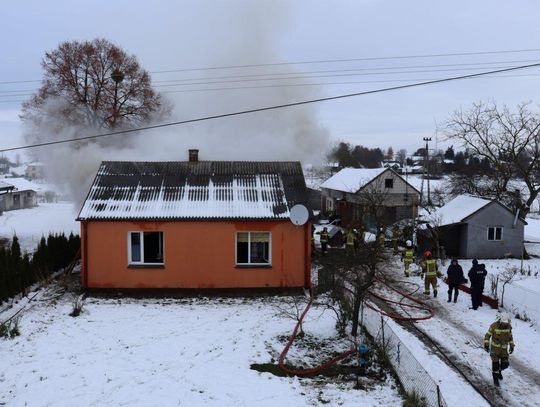 Gm. Jarczów: Pożar domu w Wierszczycy [ZDJĘCIA]