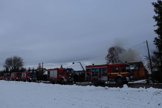 Gm. Jarczów: Pożar domu w Wierszczycy [ZDJĘCIA]