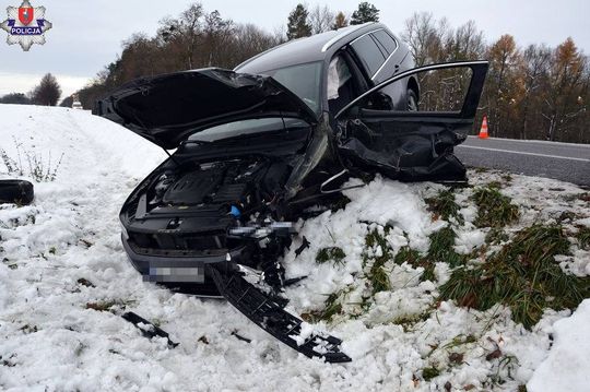 Wypadek w Krasnem [ZDJĘCIA]
