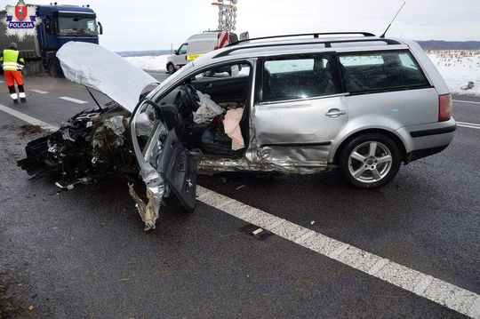 Wypadek w Krasnem [ZDJĘCIA]