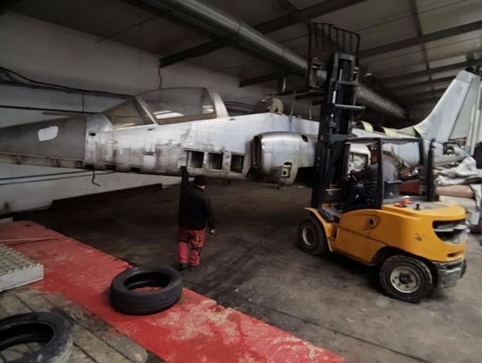 Szczebrzeszyn. Rusza remont samolotu Iryda  [ZDJĘCIA]